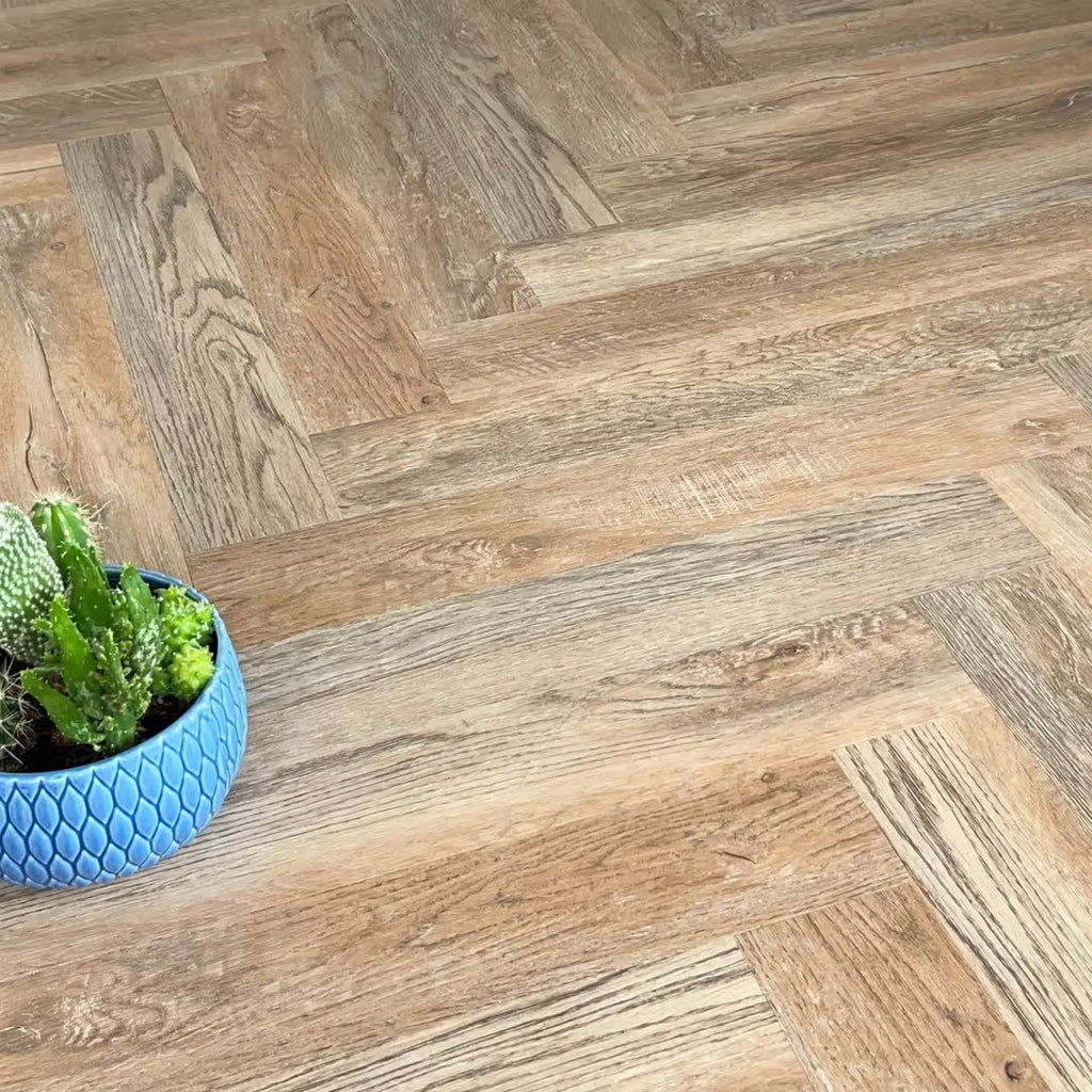 Chic Parquet Outland Dry Back LVT Herringbone solid wood Flooring