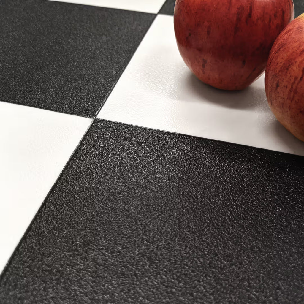 Ecostep Black White marble Flooring 019D