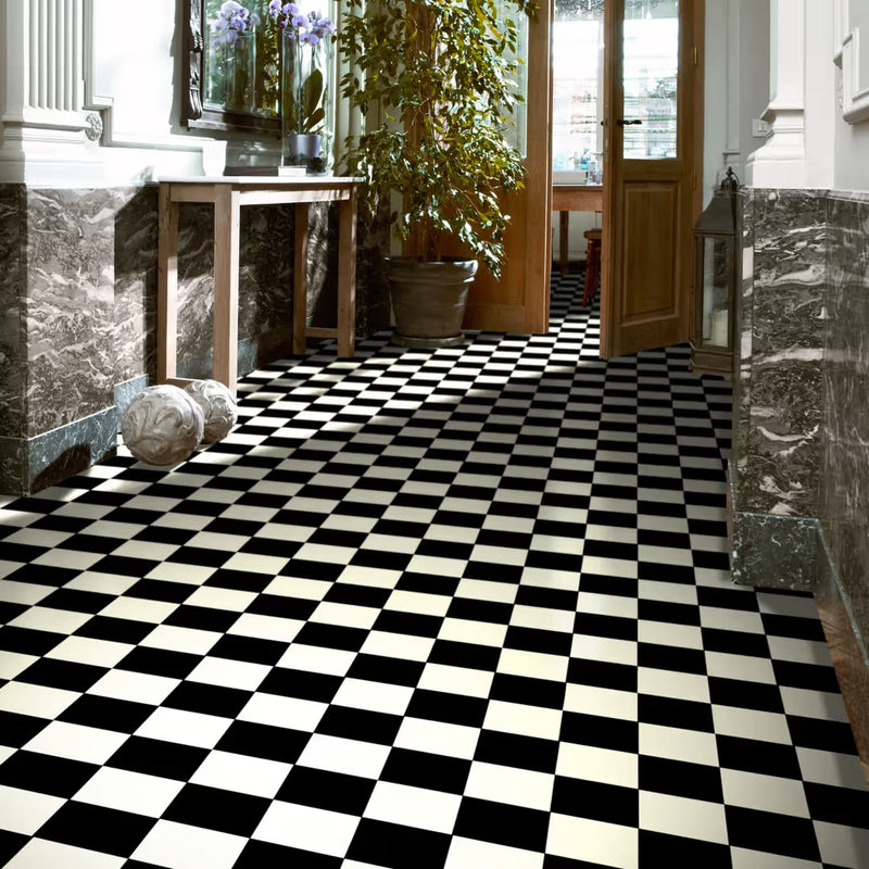 Ecostep Black White marble Flooring 019D